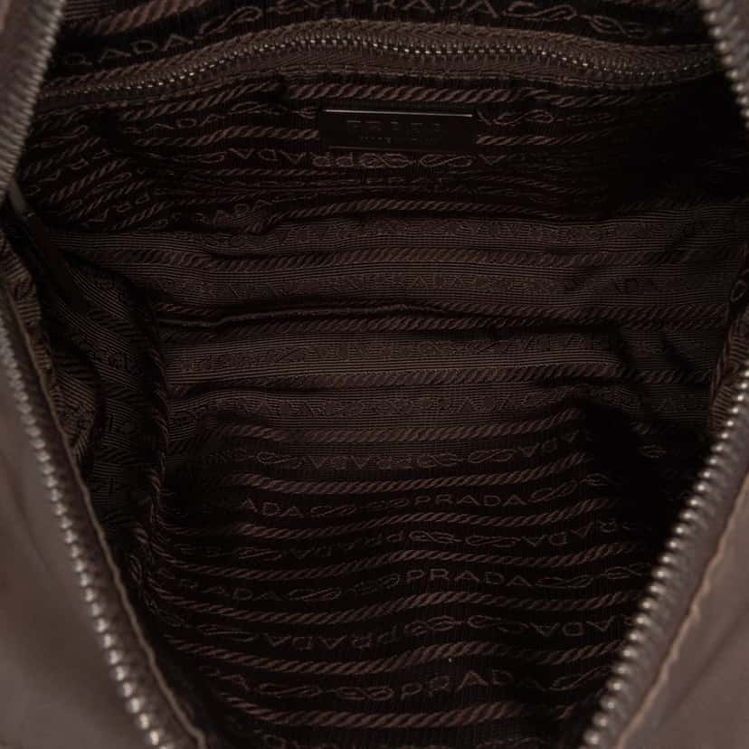 Prada Tessuto Satchel Brown Good condition - Model View