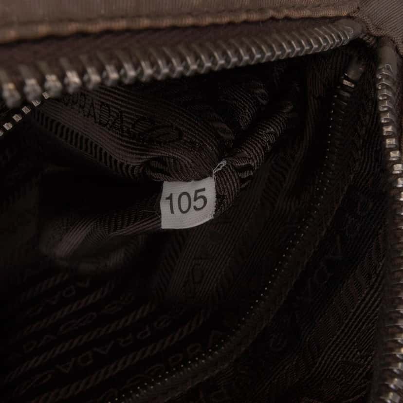 Prada Tessuto Satchel Brown Good condition - Box View