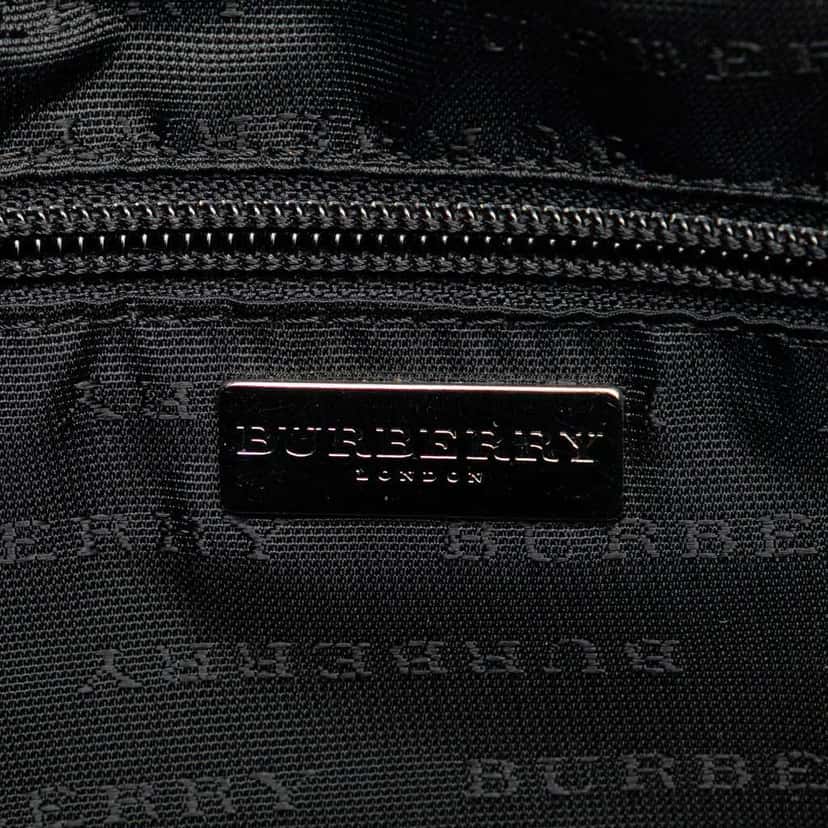 Burberry House Check Coated Canvas Tote Brown Canvas Good condition - Box View