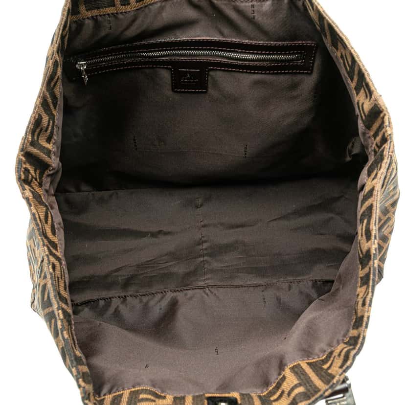 Fendi Large Zucca Canvas Twins Tote Brown Canvas Good condition - Model View