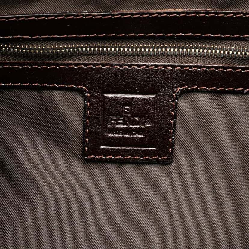 Fendi Large Zucca Canvas Twins Tote Brown Canvas Good condition - Box View