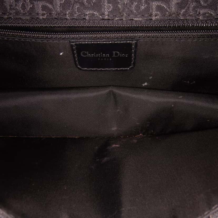 Dior Leather D'Trick Brogue Spectator Bag Black Leather Good condition - Model View
