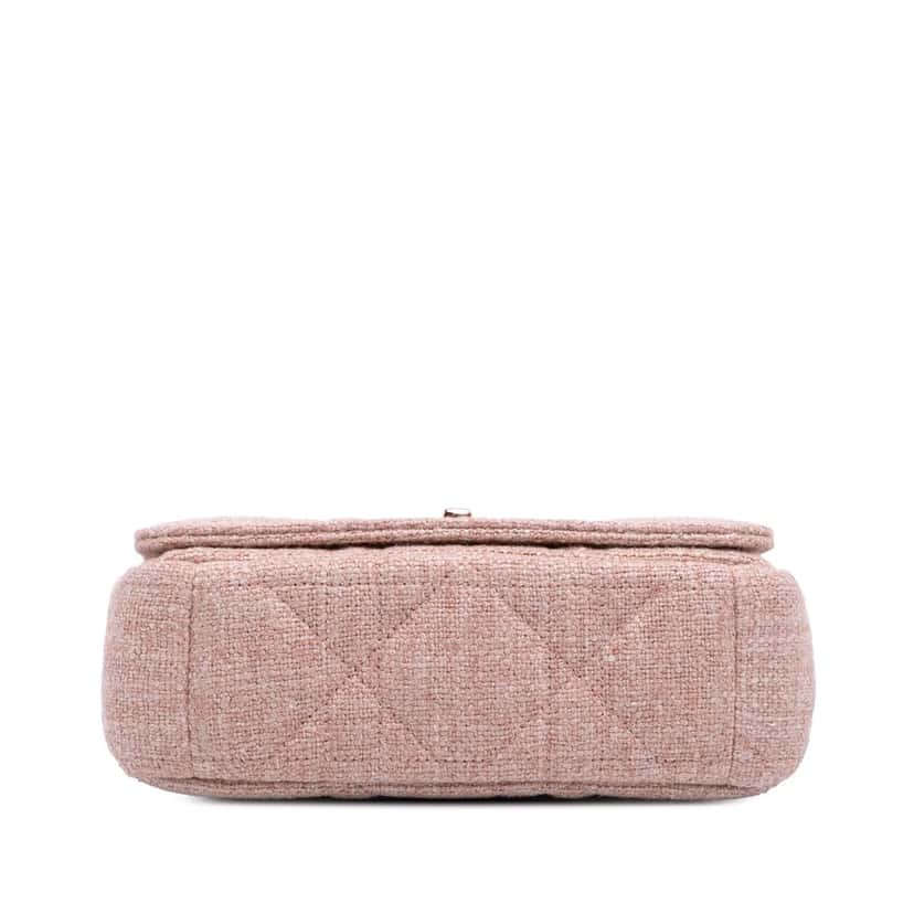 Dior Small Tweed Macrocannage Caro Bag Pink Tweed Good condition - Inside View