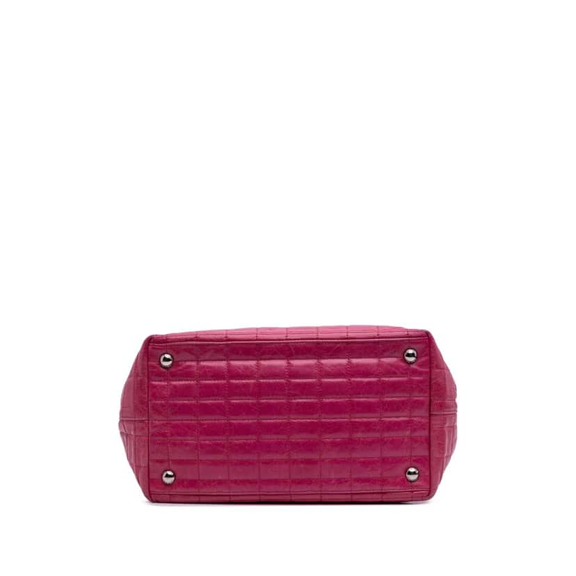 Prada Quilted Nappa Satchel Pink Leather Good condition - Inside View