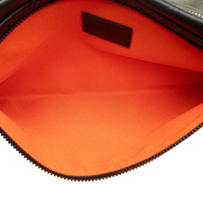 Louis Vuitton Monogram Shadow Double Flat Messenger Black Leather Good condition - Box View