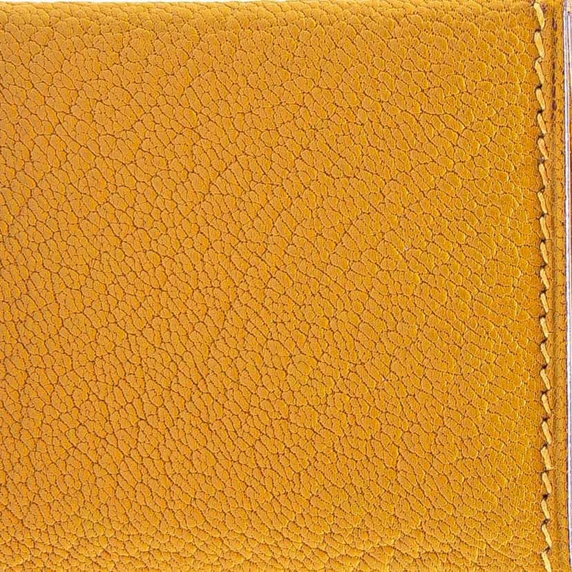 Hermès Chevre Mysore Grand Papa 6 Views Photo Holder PM Yellow Leather Good condition - Box View