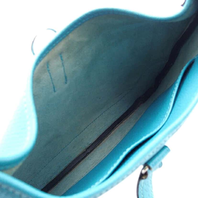 Hermès Chevre Mysore Trim 24 Blue Leather Good condition - Model View