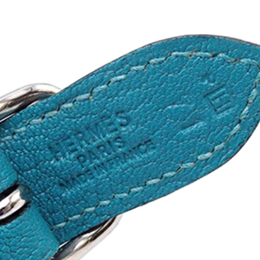 Hermès Chevre Mysore Trim 24 Blue Leather Good condition - Box View