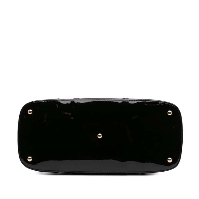 Gucci Large Microguccissima Patent Nice Dome Top Handle Bag Black Leather Good condition - Inside View