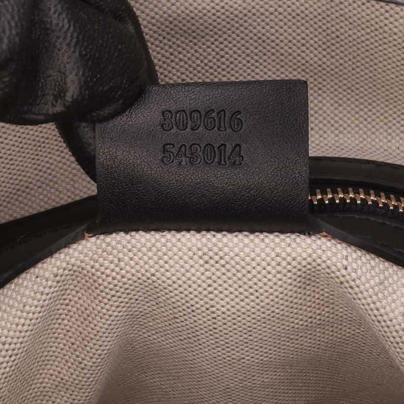 Gucci Large Microguccissima Patent Nice Dome Top Handle Bag Black Leather Good condition - Box View