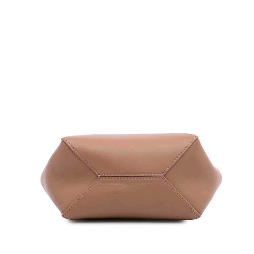 Loewe Mini Shiny Calfskin Puzzle Fold Tote Brown Leather Good condition - Inside View