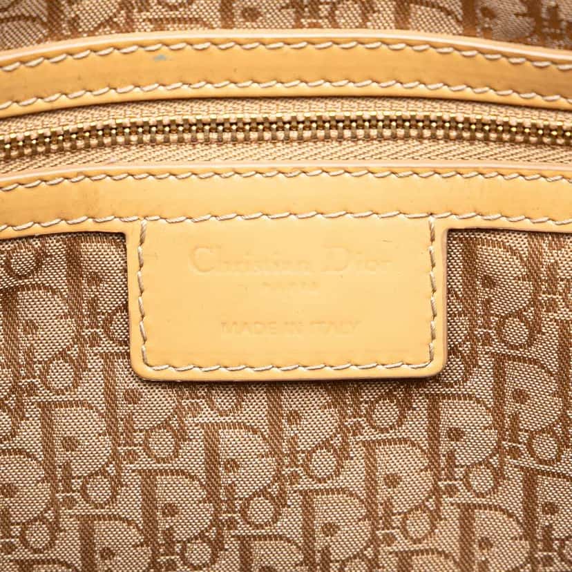 Dior Large Patent Cannage Lady Dior Brown Leather Good condition - Box View