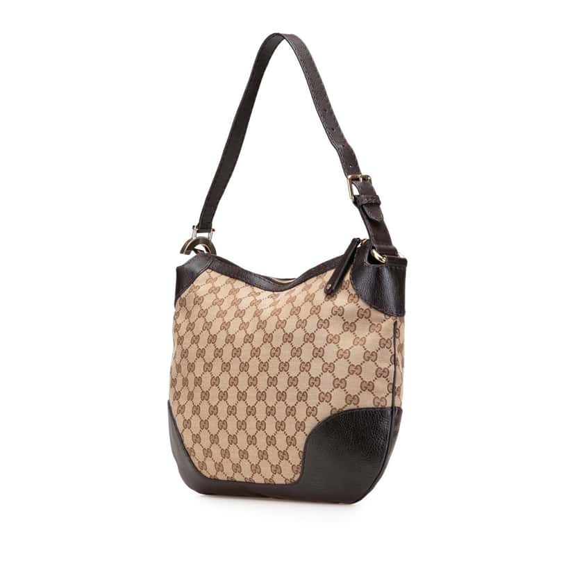 Gucci GG Canvas Charlotte Hobo Brown Canvas Good condition - Back View