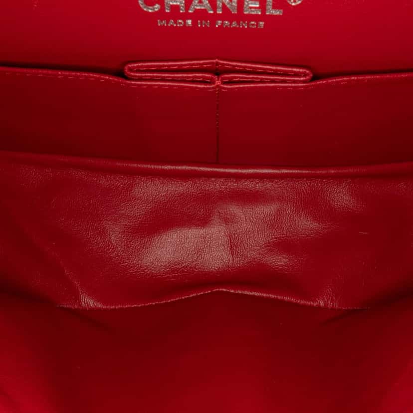 Chanel Medium Suede Re-issue 2.55 Double Flap Red Leather Fair condition - Box View