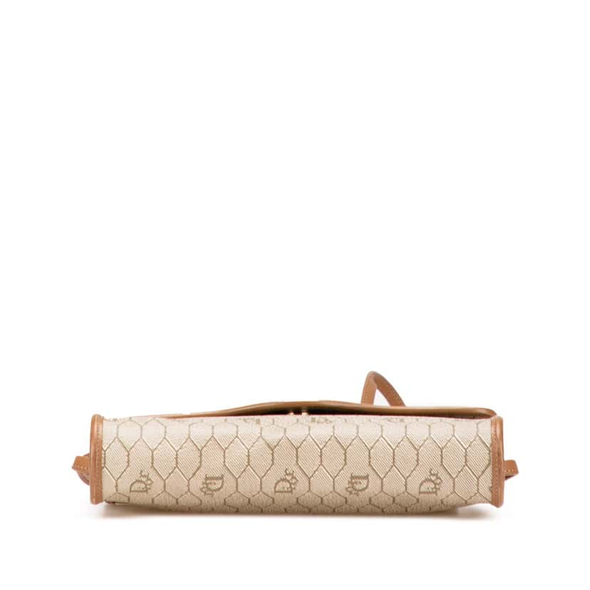 Dior Honeycomb Coated Canvas Crossbody Brown Canvas Good condition - Inside View