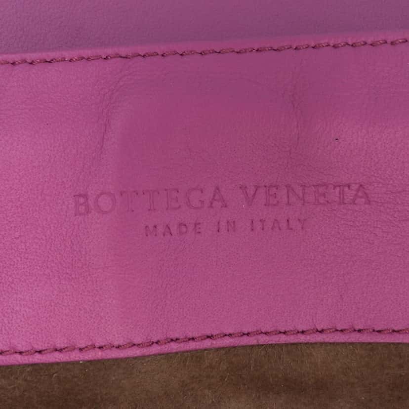 Bottega Veneta Nappa Intrecciato Backpack Purple Leather Good condition - Box View