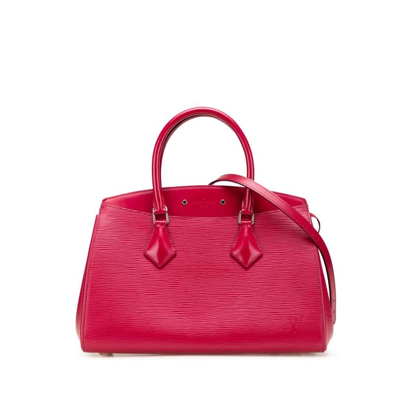 Louis Vuitton Epi Soufflot MM Pink Leather Good condition - Front View