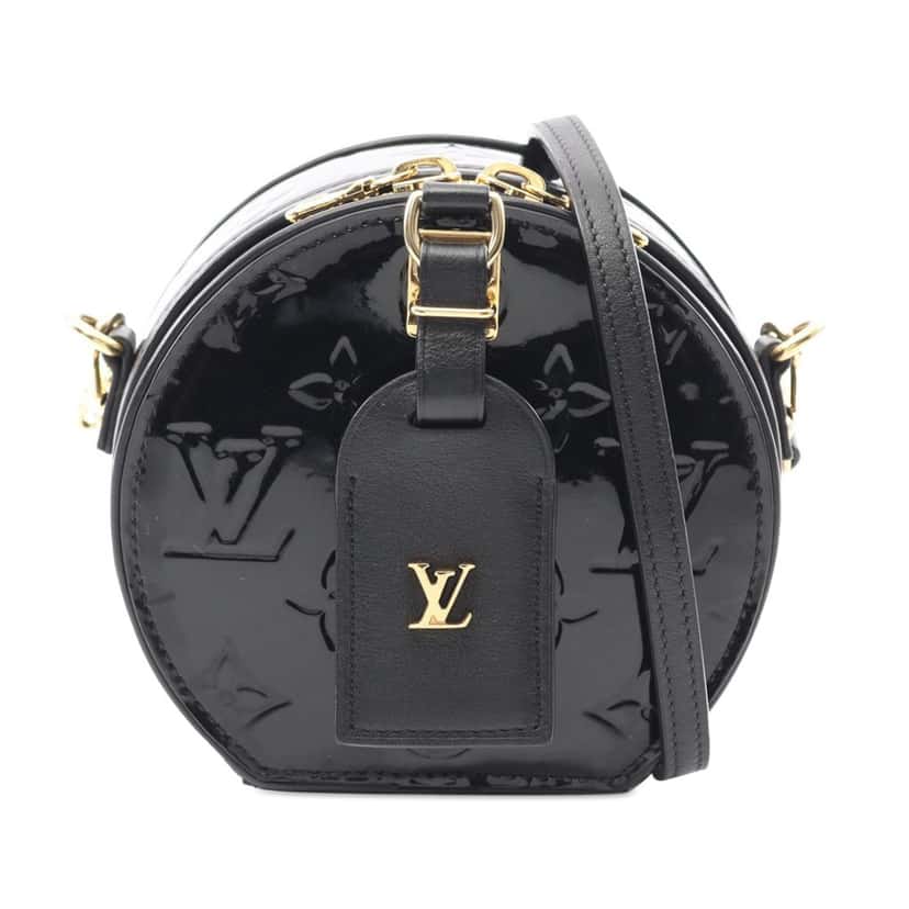 Louis Vuitton Vernis Mini Boite Chapeau Souple Black Leather Good condition - Front View