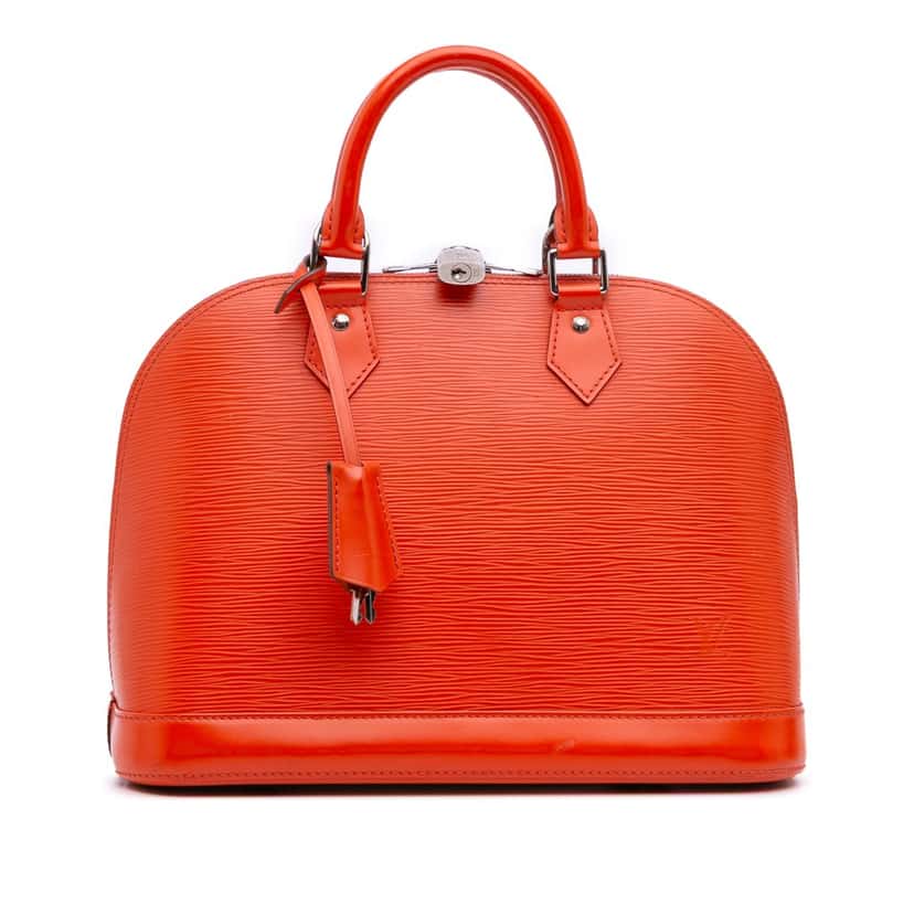 Louis Vuitton Epi Alma PM Orange Leather Good condition - Front View