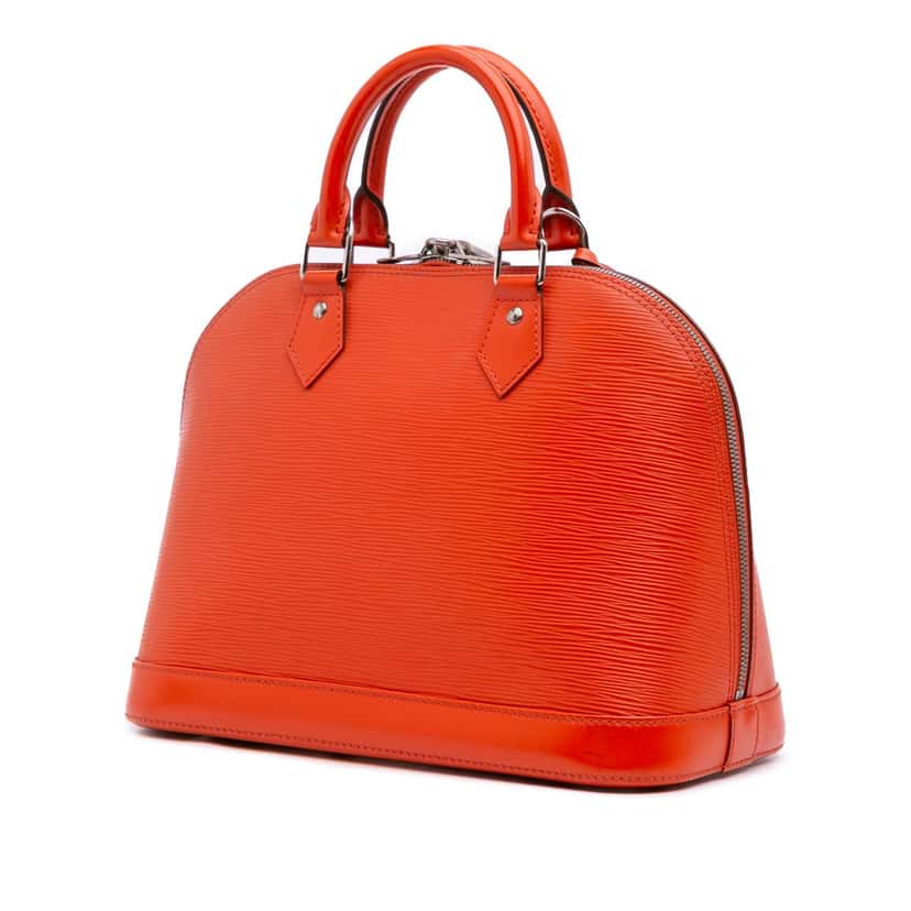 Louis Vuitton Epi Alma PM Orange Leather Good condition - Back View