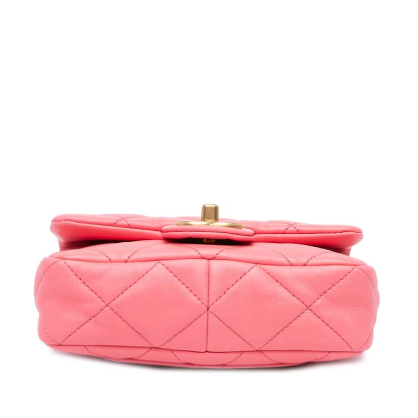 Chanel Mini Quilted Lambskin Funky Town Flap Pink Leather Very good condition - Inside View
