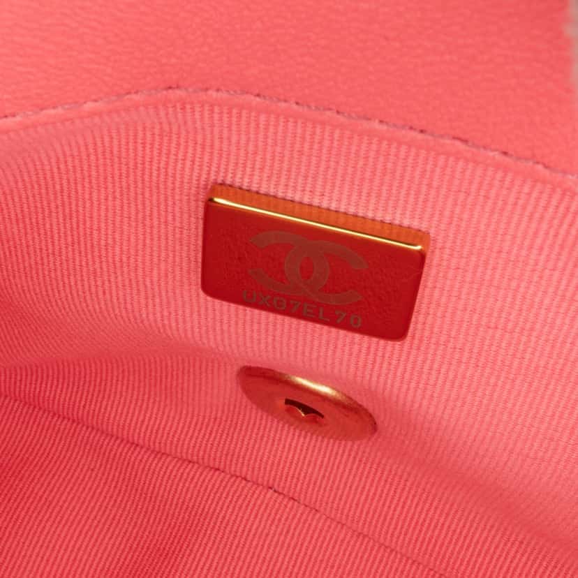 Chanel Mini Quilted Lambskin Funky Town Flap Pink Leather Very good condition - Box View