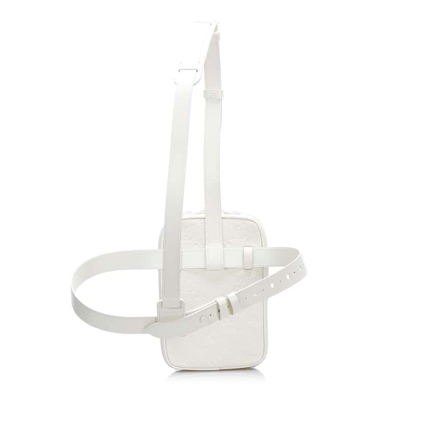 Louis Vuitton Monogram Taurillon Utility Side White Leather Very good condition - Inside View