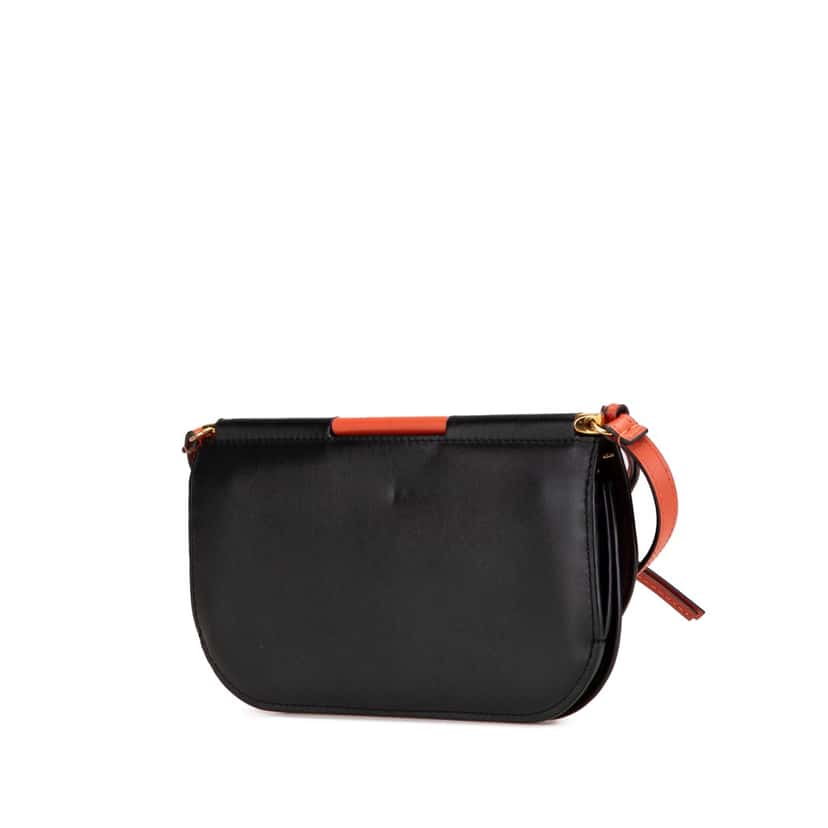 Loewe Bicolor Leather Gate Pochette Crossbody Orange Leather Good condition - Back View