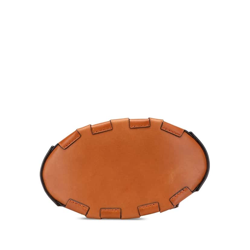 Loewe Calfskin Bamboo Bucket Bag Brown Leather Good condition - Inside View