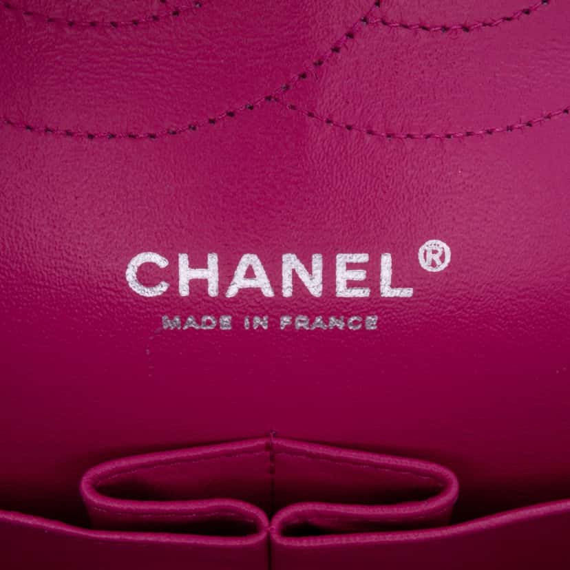 Chanel Jumbo Classic Caviar Double Flap Pink Leather Good condition - Box View
