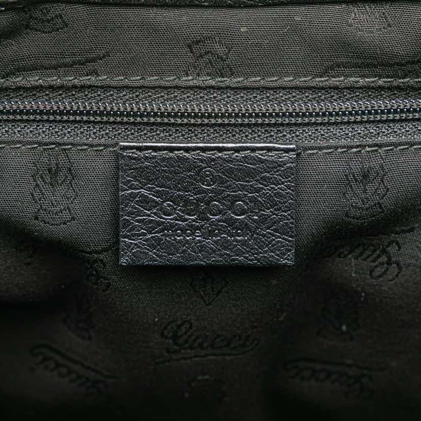 Gucci Guccissima New Ladies Tote Black Leather Good condition - Box View