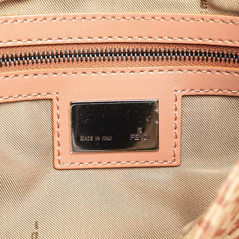 Fendi Zucchino Canvas Crossbody Brown Canvas Good condition - Box View