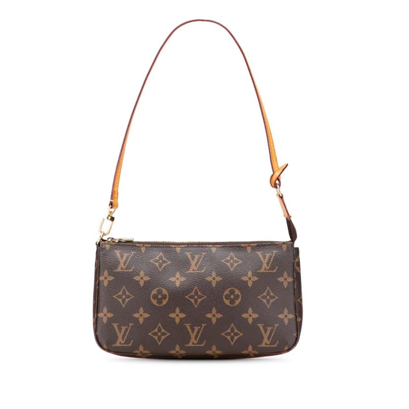 Louis Vuitton Monogram Pochette Accessoires Brown Canvas Good condition - Front View