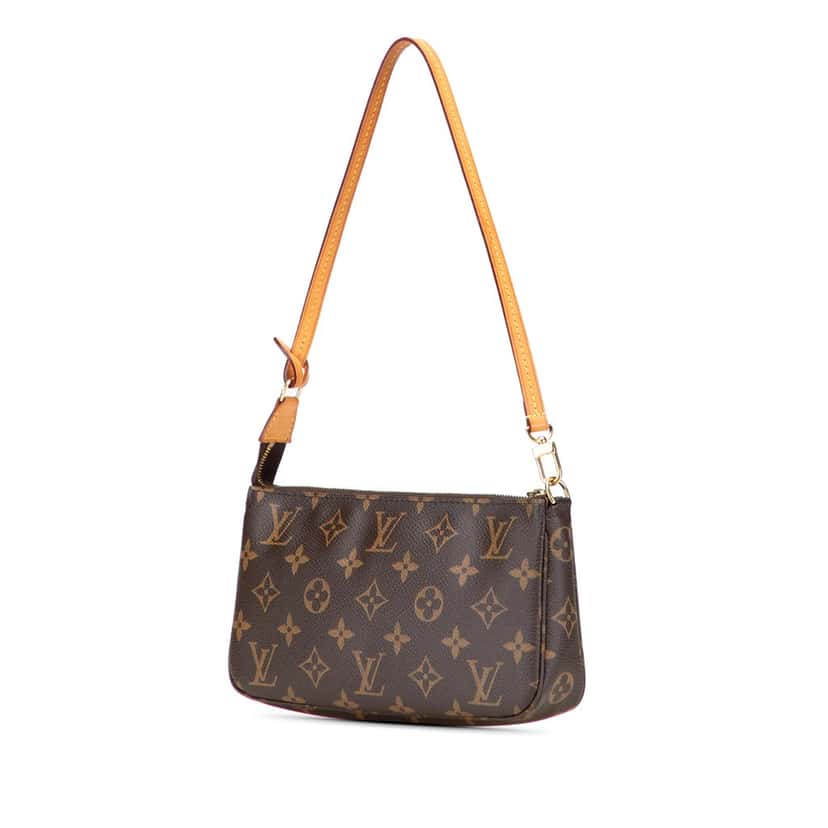 Louis Vuitton Monogram Pochette Accessoires Brown Canvas Good condition - Back View