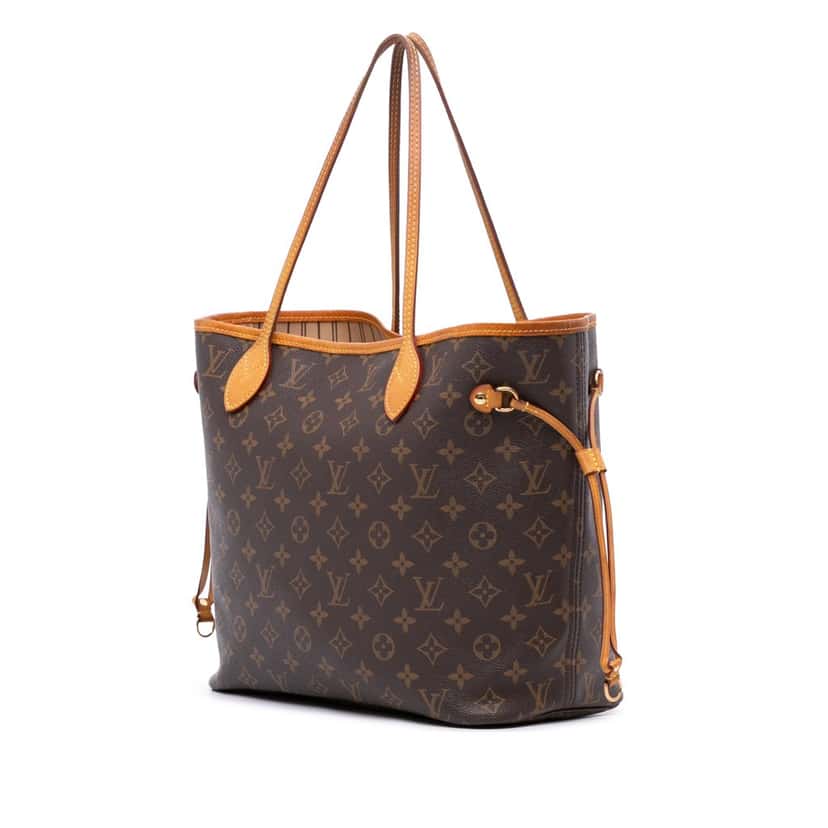 Louis Vuitton Monogram Neverfull MM Brown Canvas Good condition - Back View