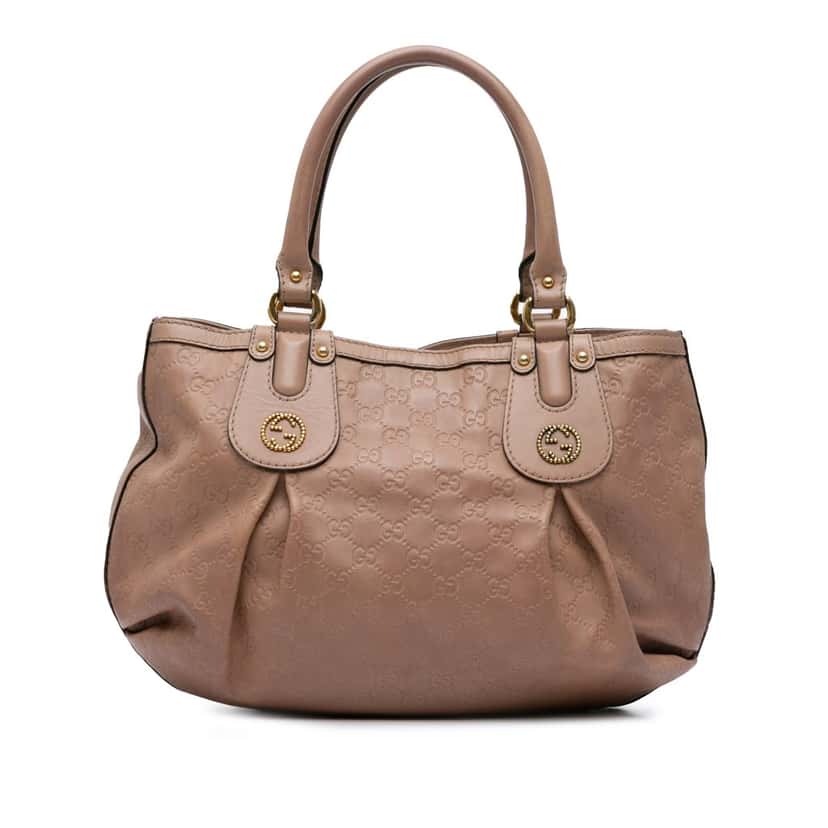 Gucci Guccissima Scarlett Tote Brown Leather Fair condition - Inside View