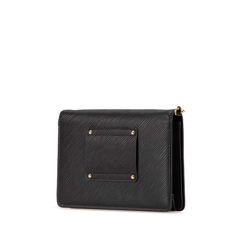 Louis Vuitton Epi Twist Belt Chain Wallet Black Leather Good condition - Back View