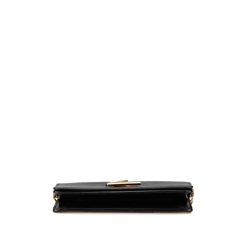 Louis Vuitton Epi Twist Belt Chain Wallet Black Leather Good condition - Inside View