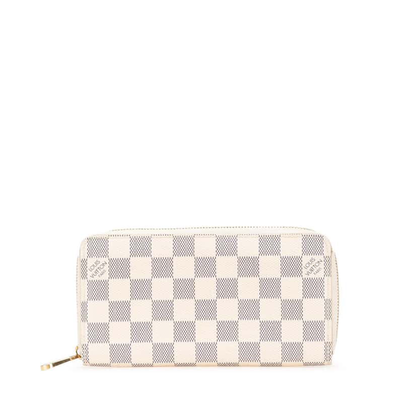 Louis Vuitton Damier Azur Zippy Wallet White Canvas Good condition - Front View