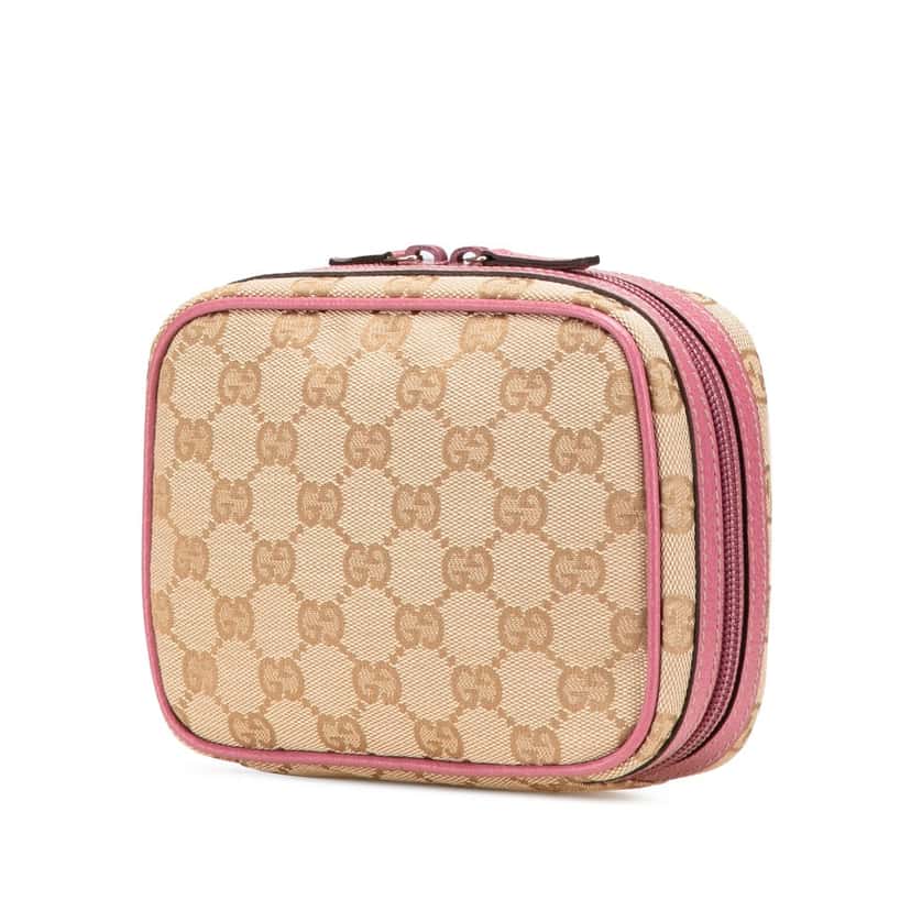 Gucci GG Canvas Pouch Brown Canvas Good condition - Back View