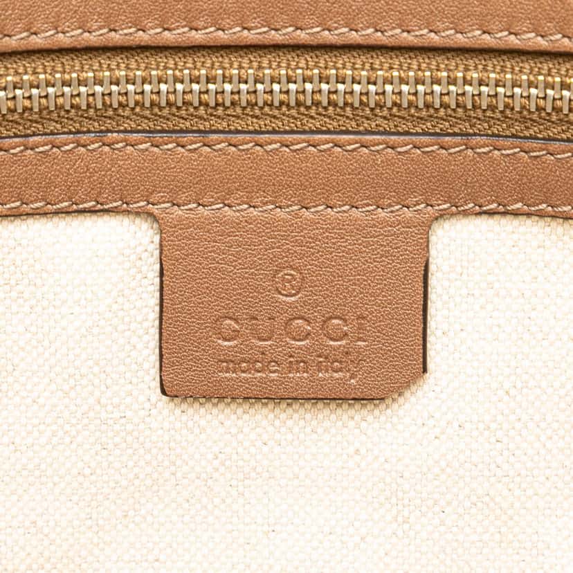 Gucci Medium Leather Interlocking G Braided Strap Crossbody Brown Leather Good condition - Box View