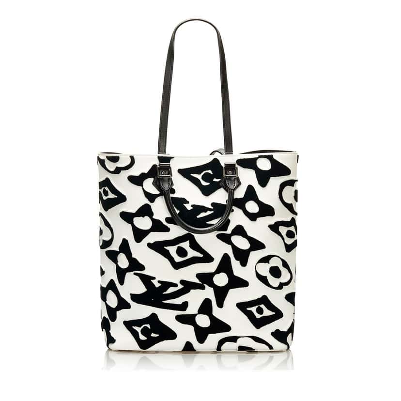 Louis Vuitton Urs Fischer Monogram Tufted Cabas White Canvas Good condition - Inside View