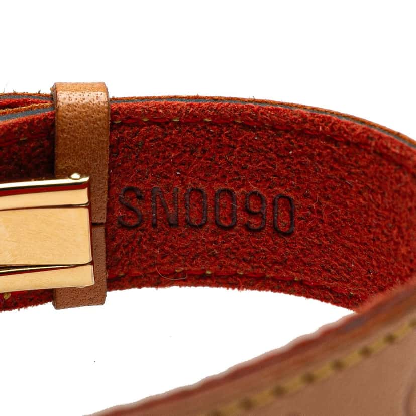 Louis Vuitton Monogram Wish Bracelet Brown Leather Good condition - Box View