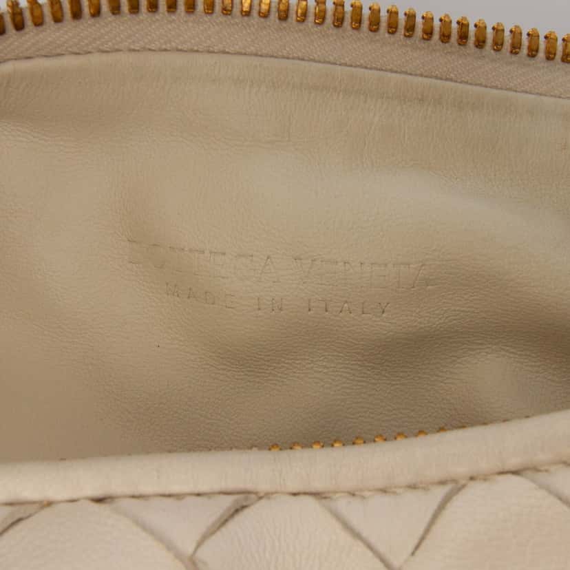 Bottega Veneta Mini Nappa Intrecciato Jodie White Leather Good condition - Box View