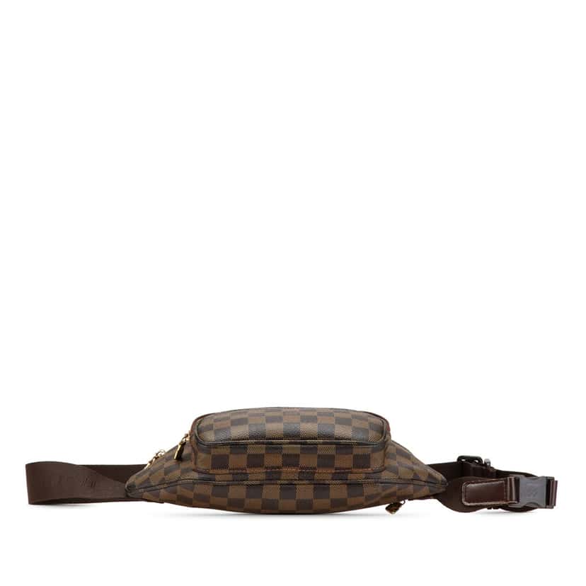 Louis Vuitton Damier Ebene Melville Belt Bum Bag Brown Canvas Good condition - Inside View