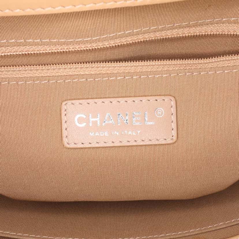 Chanel Small Quilted Calfskin Easy Shopping Tote Brown Leather Good condition - Box View