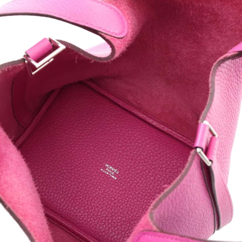Hermès Clemence Picotin Lock 18 Pink Leather Good condition - Inside View