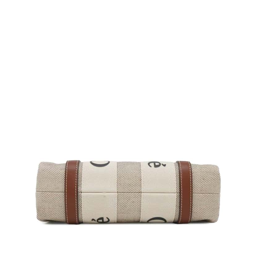 Chloé Small Canvas Woody Tote Brown Canvas Good condition - Inside View