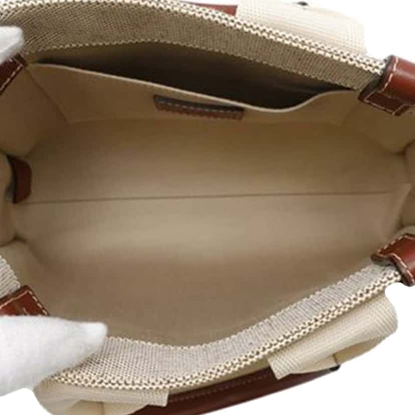 Chloé Small Canvas Woody Tote Brown Canvas Good condition - Model View