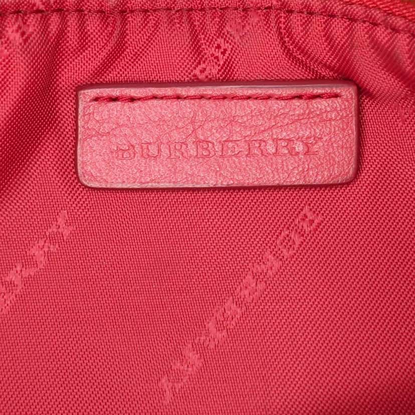 Burberry Haymarket Check Coated Canvas Peyton Crossbody Brown Canvas Good condition - Box View